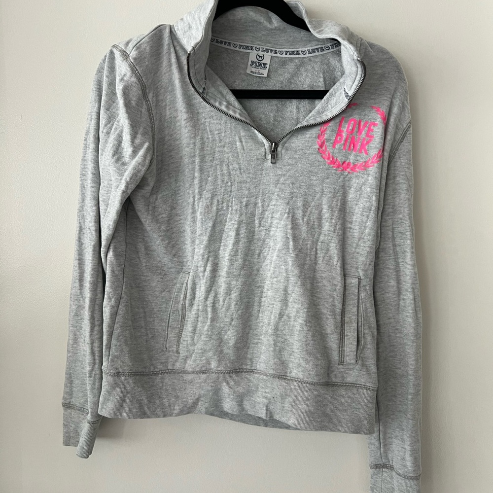 PINK Victoria's Secret Light Gray Sweater